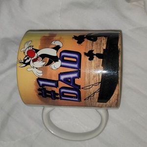 Vintage 1996 Looney Tunes Sylvester n Son Mug